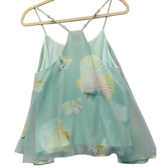 Show Me Your Mumu Carson Flowy Tank in Blue Seashell Print | Size Small - Picture 5 of 7